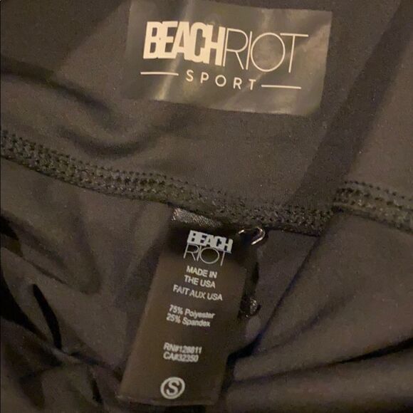 Beach Riot Sport Black w/ Pink/Orange Side Stripes - Picture 3 of 6